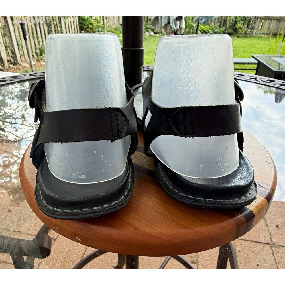 KEEN Womens Black Leather Strappy Sandals Adjustable Buckle US 8 EU 38.5